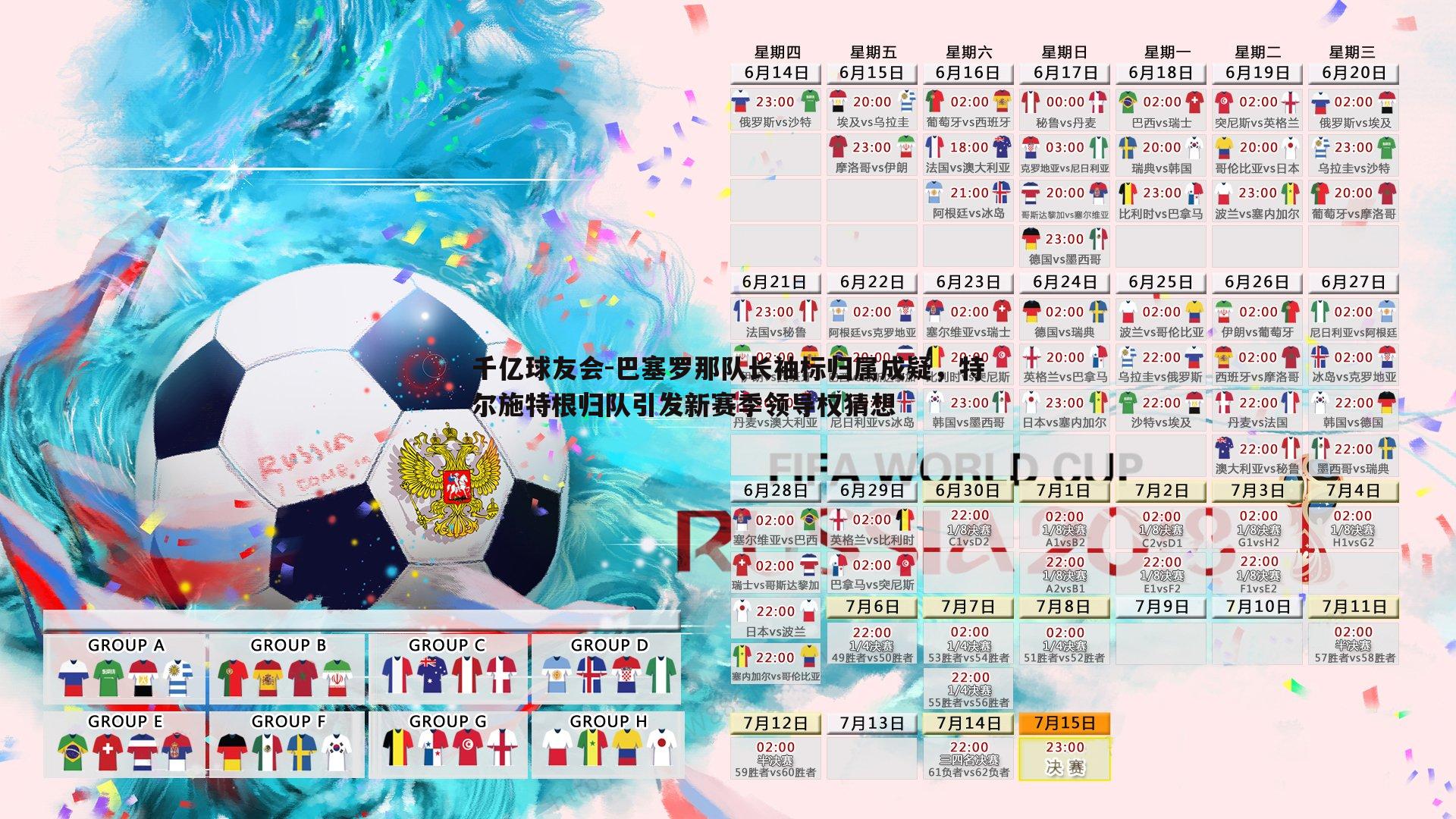 巴塞罗那队长袖标归属成疑,特尔施特根归队引发新赛季领导权猜想